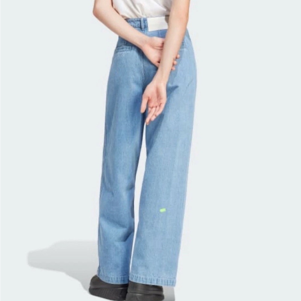 adidas & KSENIASCHNAIDER collab wide leg denim - size 28 - Picture 2 of 10